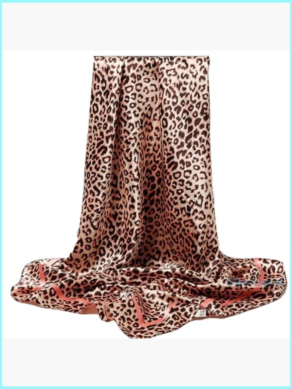 Large Square Scarf 35x35 Inch Silk Satin Head Wrap Neck Bandana - Picture 7 of 7